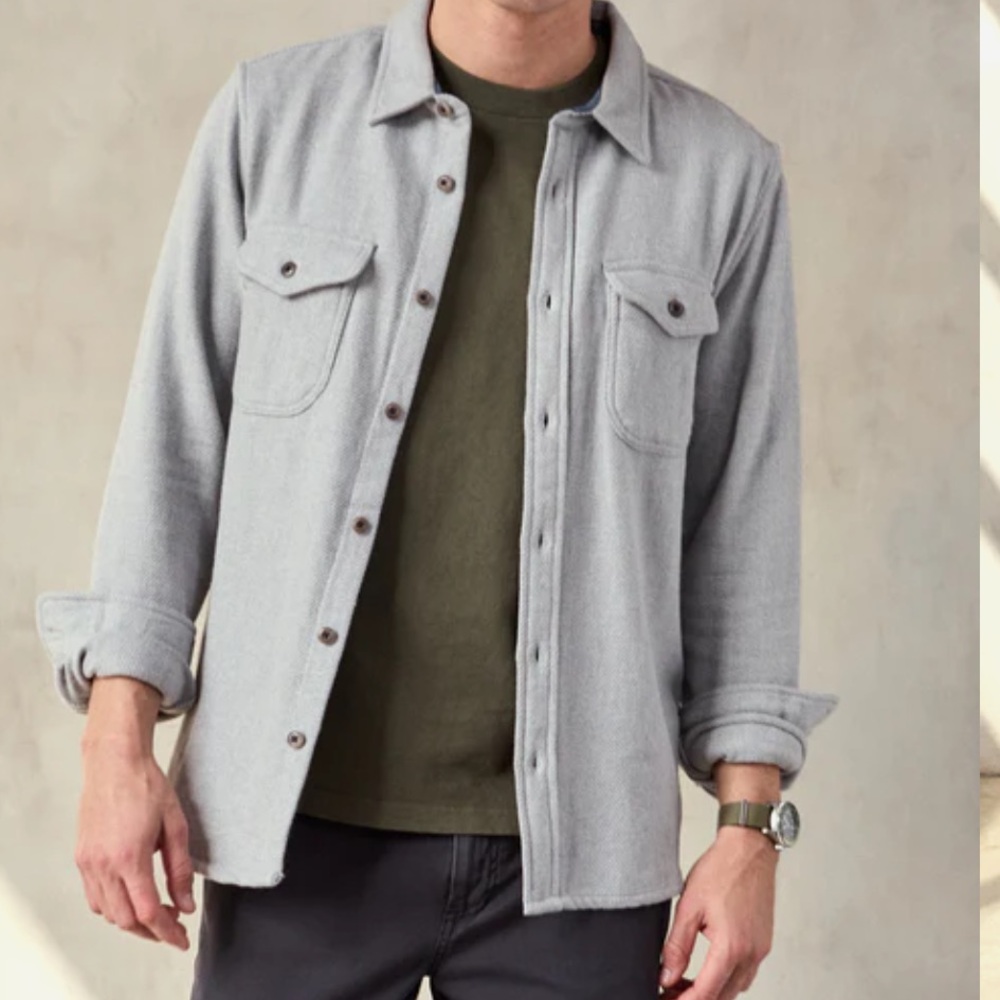 Outerknown blanket shirt - dark gray